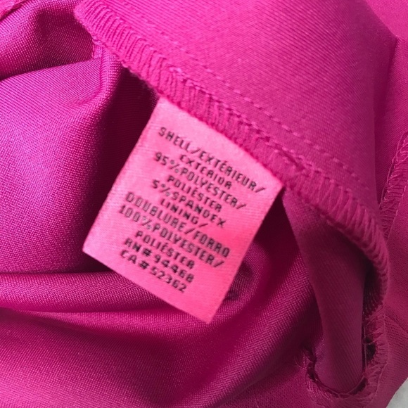 Betsey Johnson Pink Short Sleeve Zip Up V Neck Sheath Cocktail Dress Size 10 NWT - Picture 11 of 11